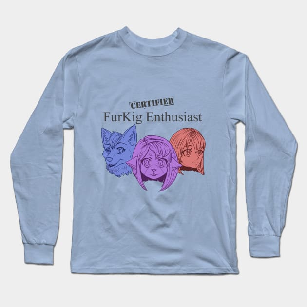Furkig Enthusiast Long Sleeve T-Shirt by FloraSkeleChan